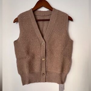 Commense Tan Women's Cardigan Sweater